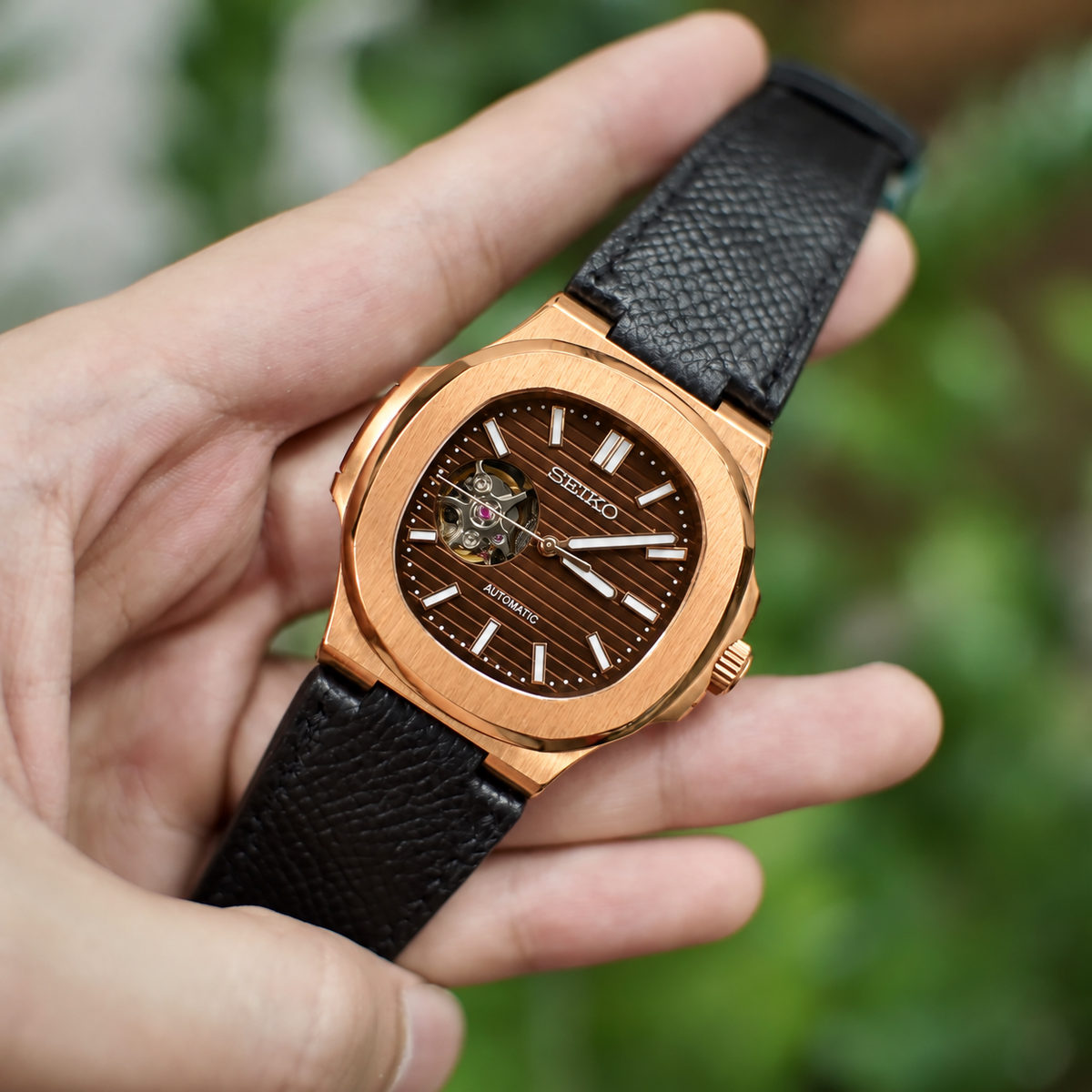Relógio Nautilus SEIKO Open Heart 40mm