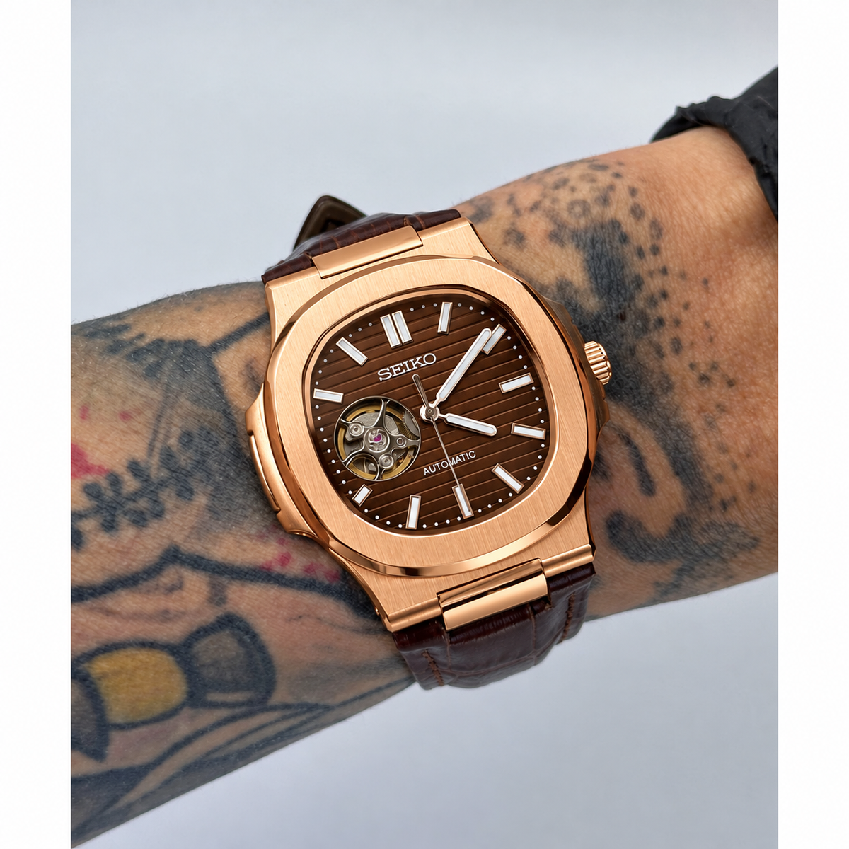 Relógio Nautilus SEIKO Open Heart 40mm