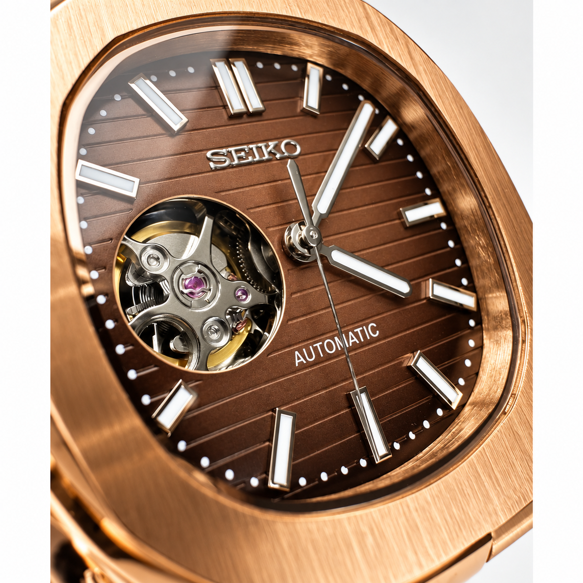 Relógio Nautilus SEIKO Open Heart 40mm