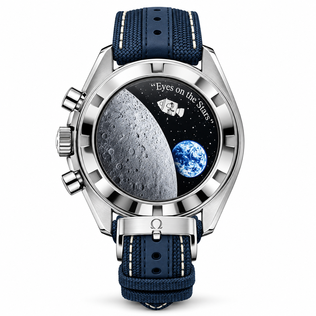 Relógio Omega Speedmaster " Snoopy Award" Anniversary Series Watch (Snoopy se movimenta) - Super Clone (Acompanha Caixa e Documentos)
