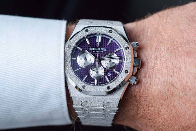 Relógio AP Royal Oak Frosted Gold Selfwinding Chronograph 41 mm