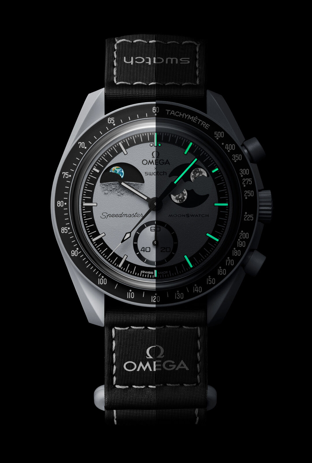 Relógio MoonSwatch MISSION TO EARTHPHASE 42mm
