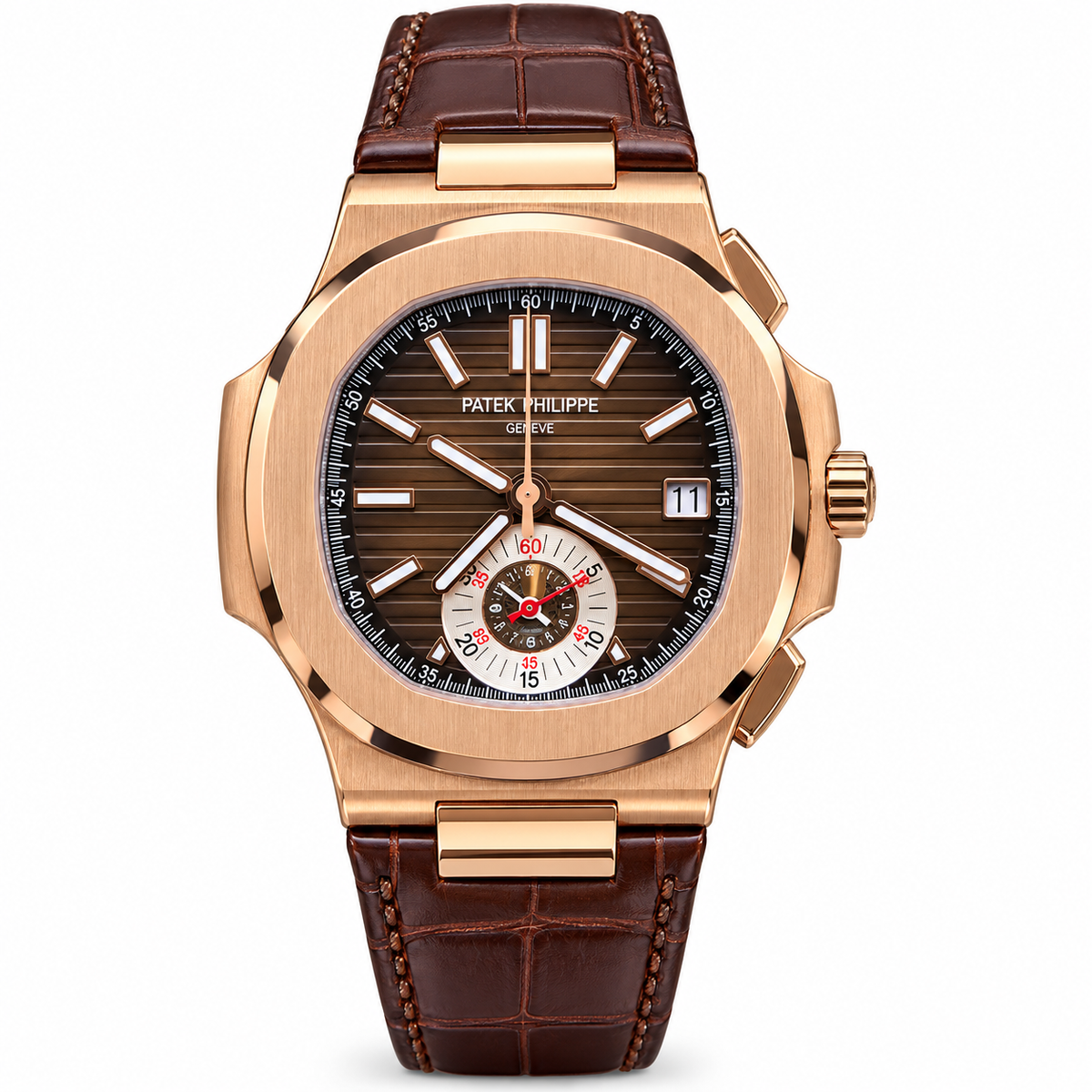 Relógio Nautillus Automatic Gold Brown Dial 40mm