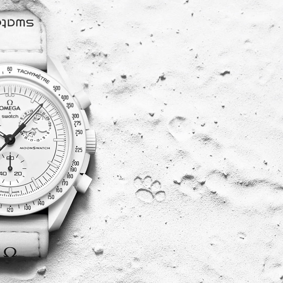 Relógio MoonSwatch MISSION TO THE MOONPHASE FULL MOON 42mm